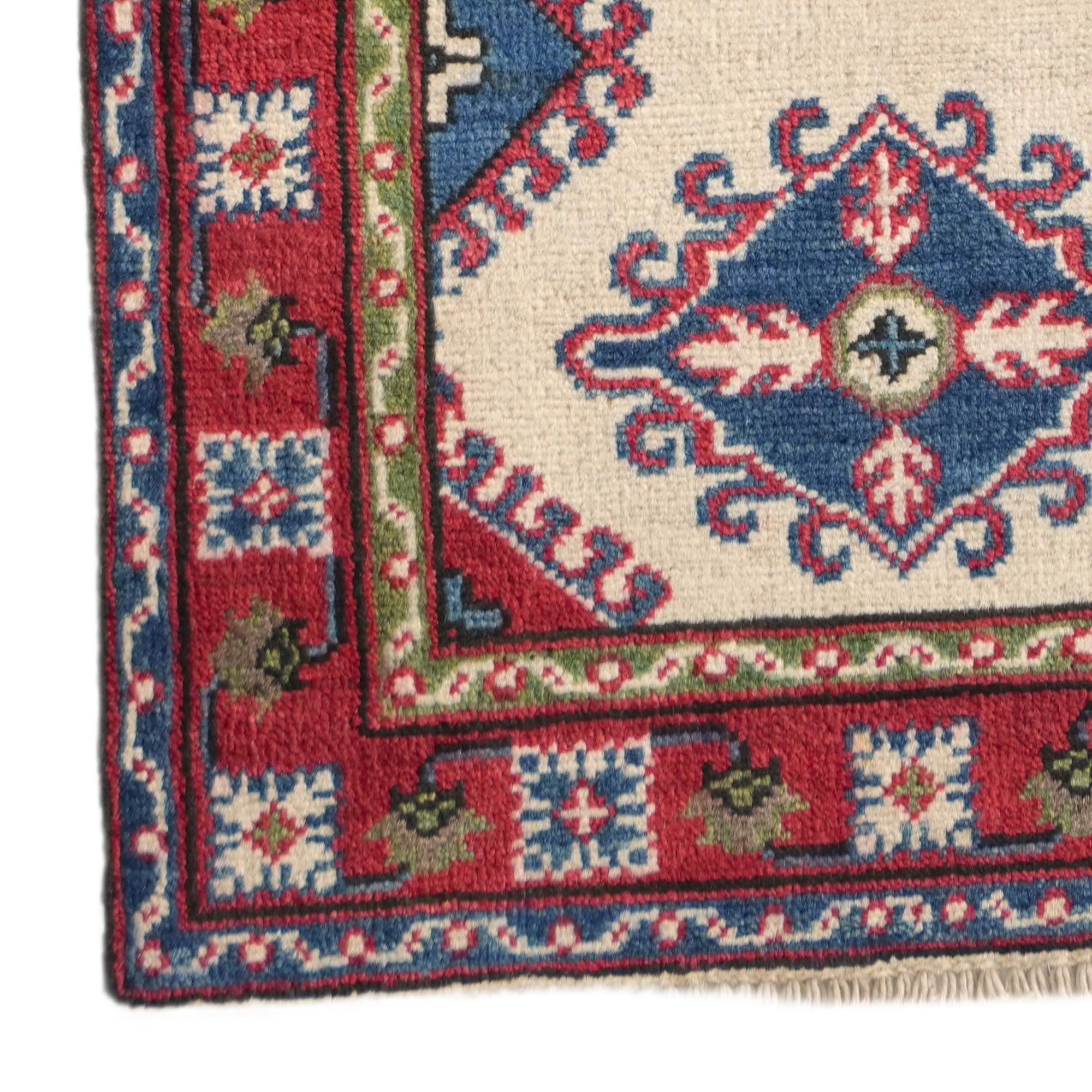 2' 2 x 6' Hand Knotted Kazak Runner Rug