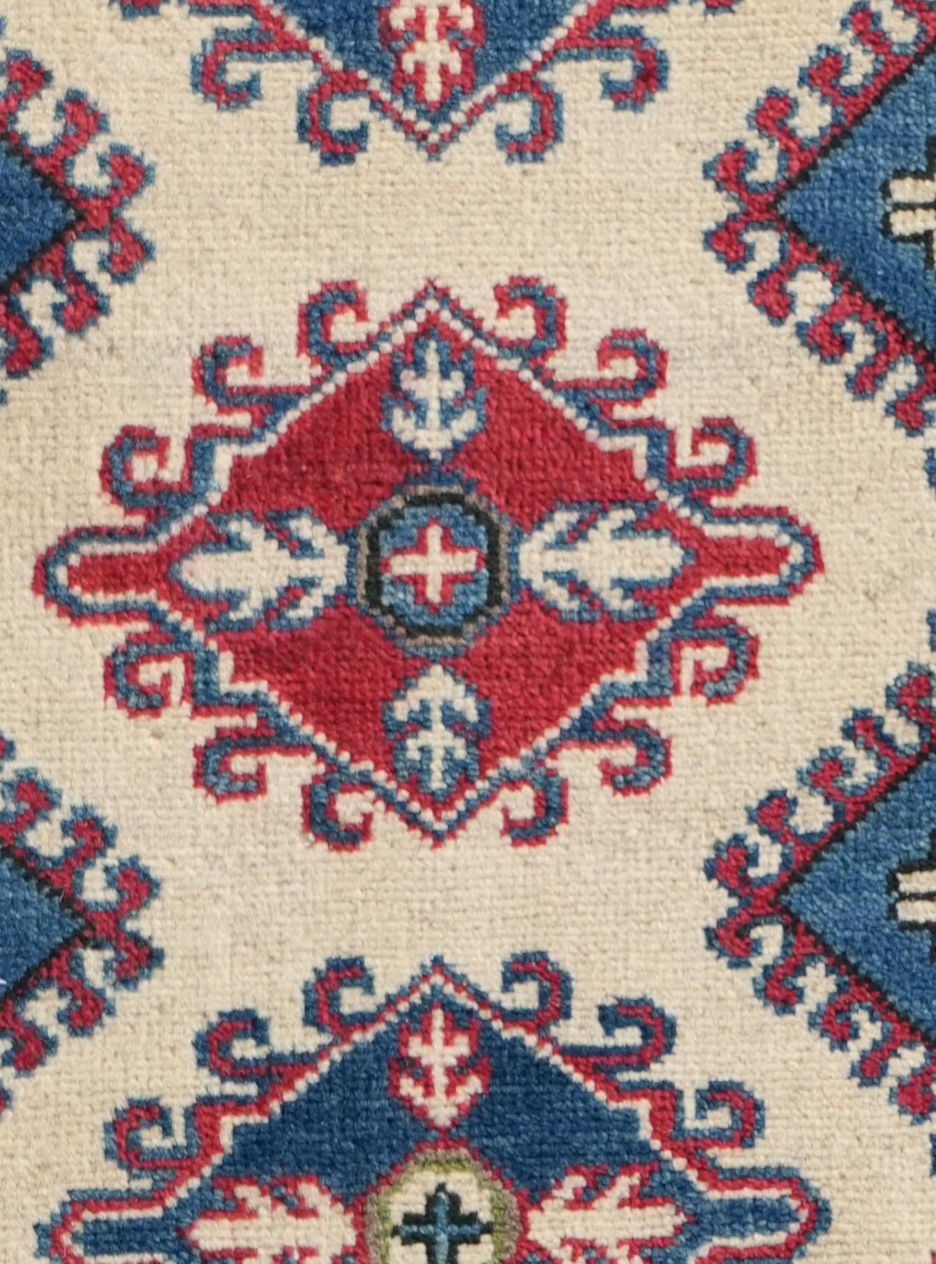 2' 2 x 6' Hand Knotted Kazak Runner Rug