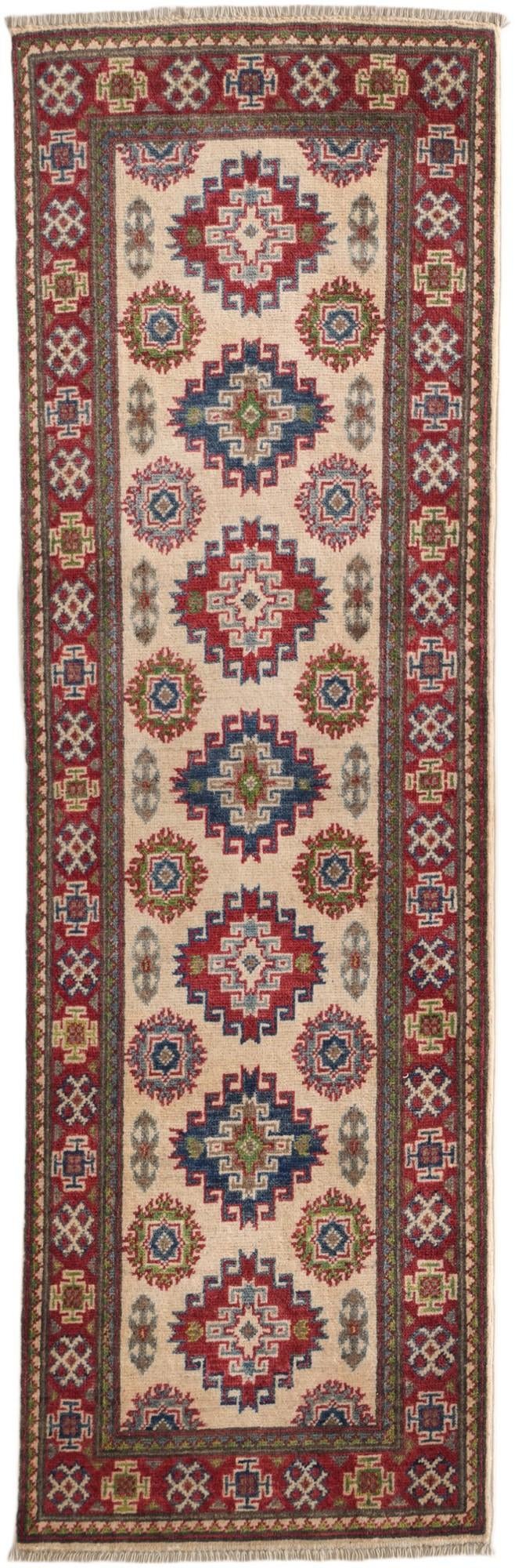 2' x 6' Hand Knotted Kazak Runner Rug
