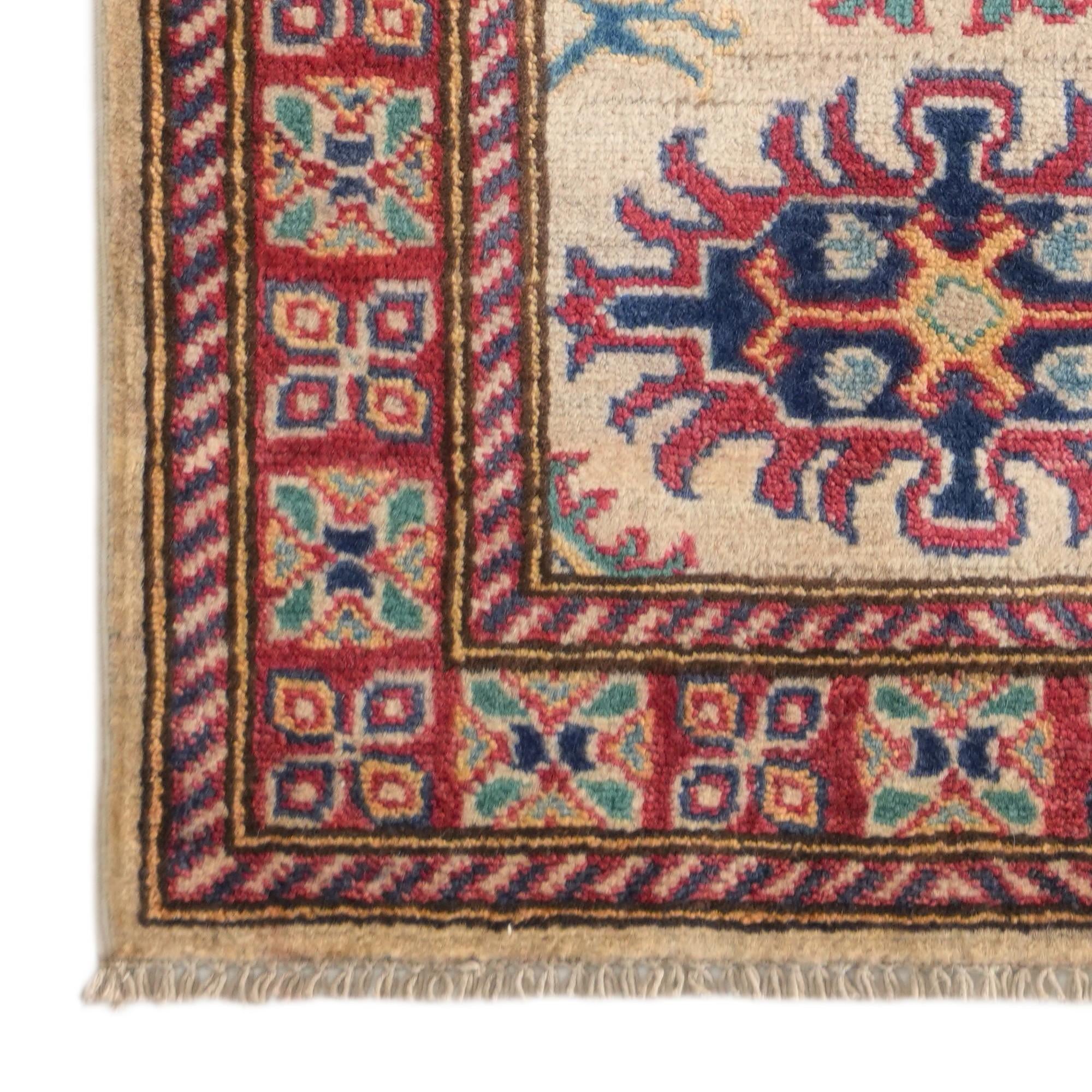 2' 1 x 5' 9 Hand Knotted Kazak Runner Rug