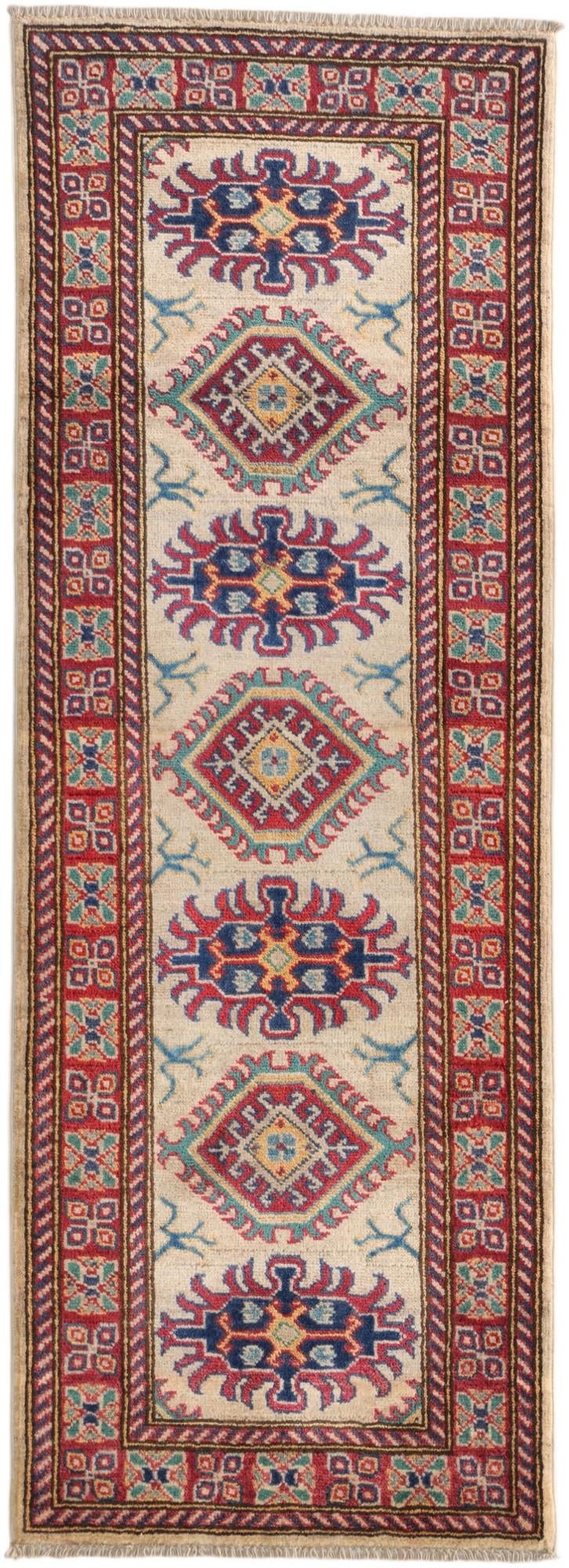 2' 1 x 5' 9 Hand Knotted Kazak Runner Rug
