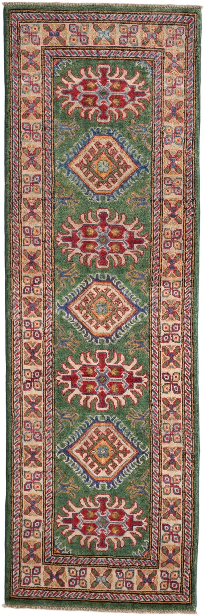 2' x 6' Hand Knotted Kazak Runner Rug