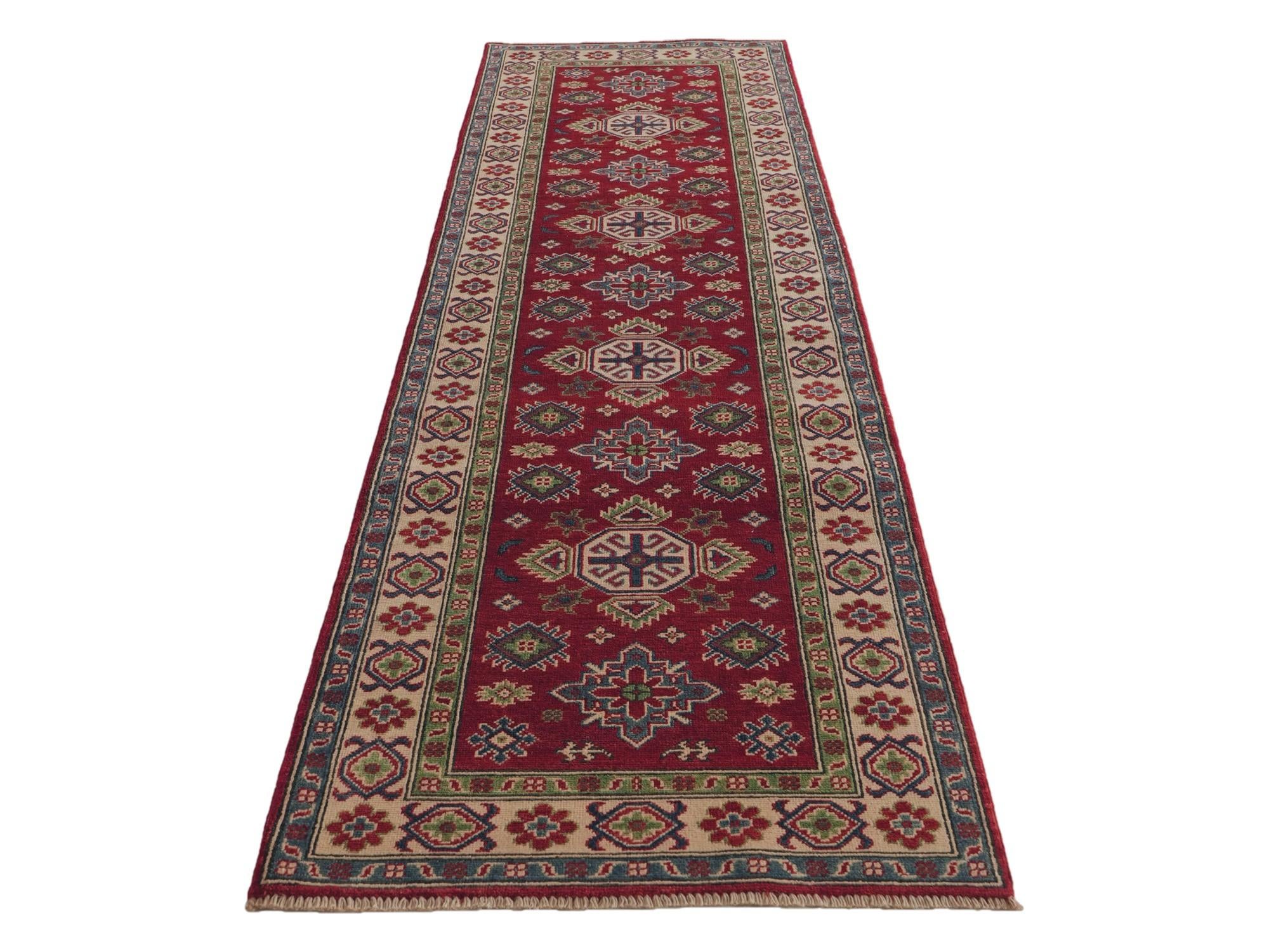 Detail image 5 of 11: 2' 9 x 10' 5 Hand Knotted Kazak Runner Rug