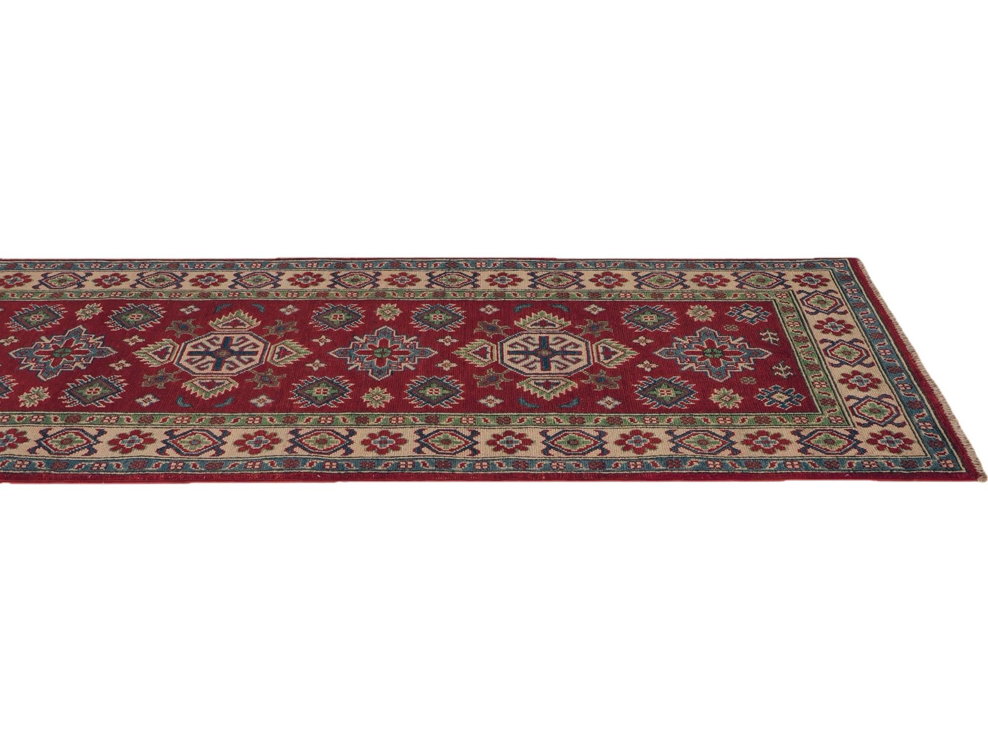 Detail image 6 of 11: 2' 9 x 10' 5 Hand Knotted Kazak Runner Rug