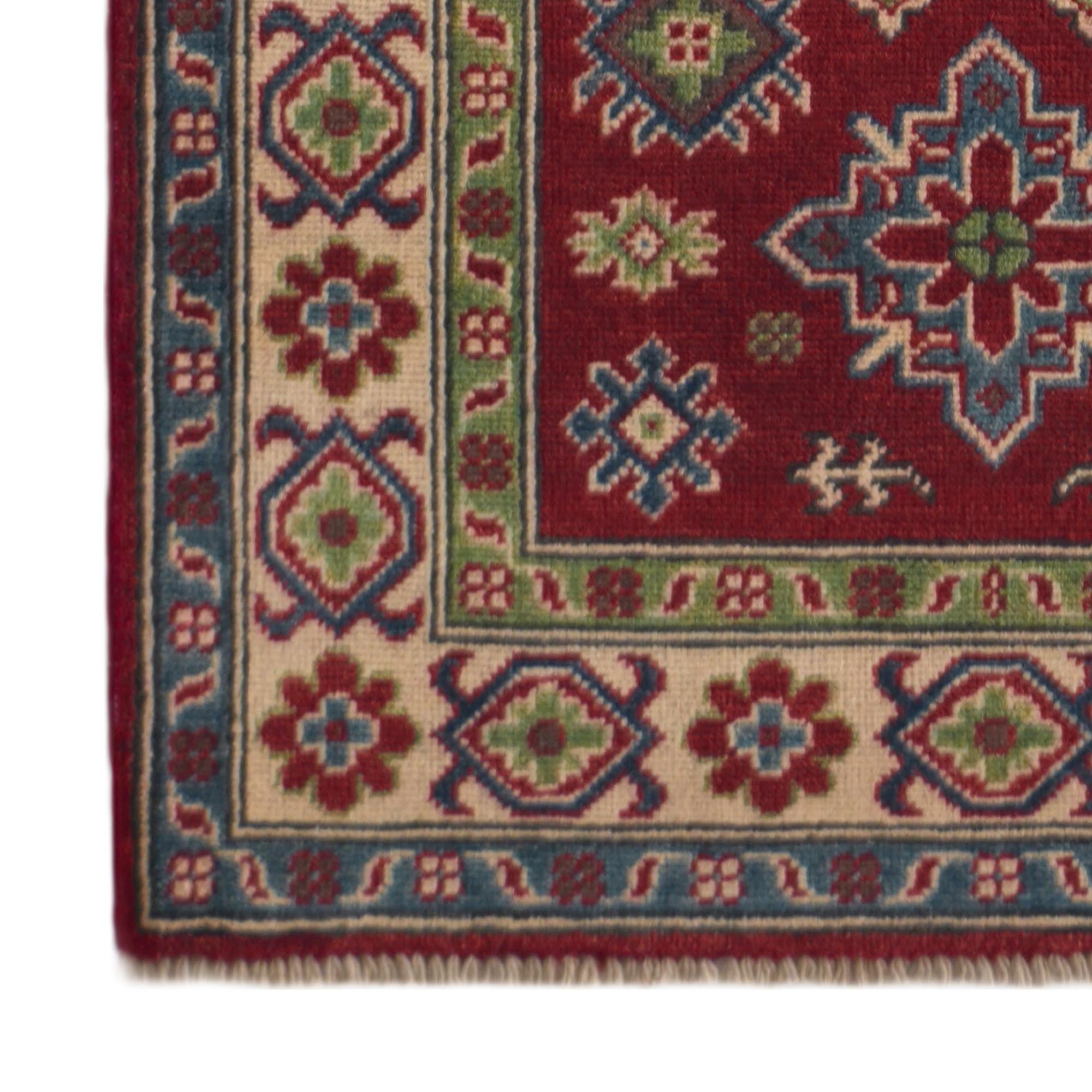 Detail image 7 of 11: 2' 9 x 10' 5 Hand Knotted Kazak Runner Rug