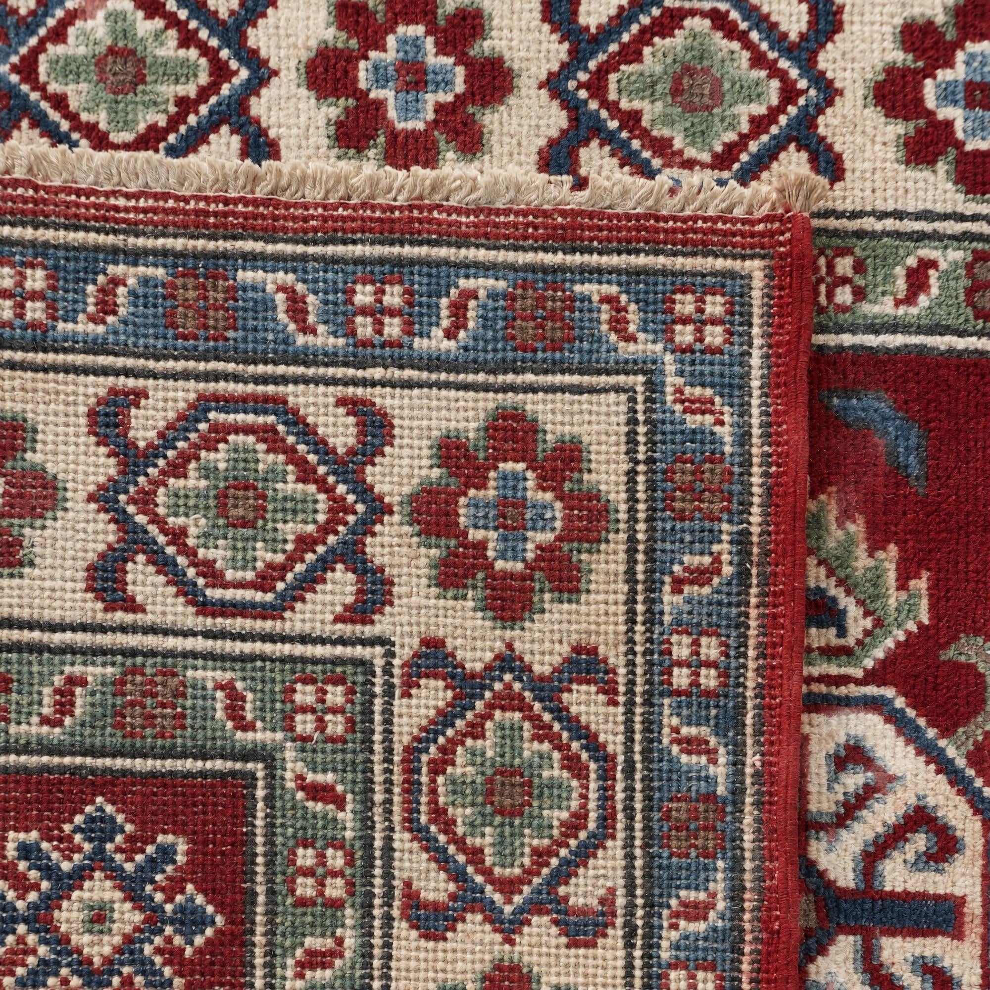 Detail image 11 of 11: 2' 9 x 10' 5 Hand Knotted Kazak Runner Rug