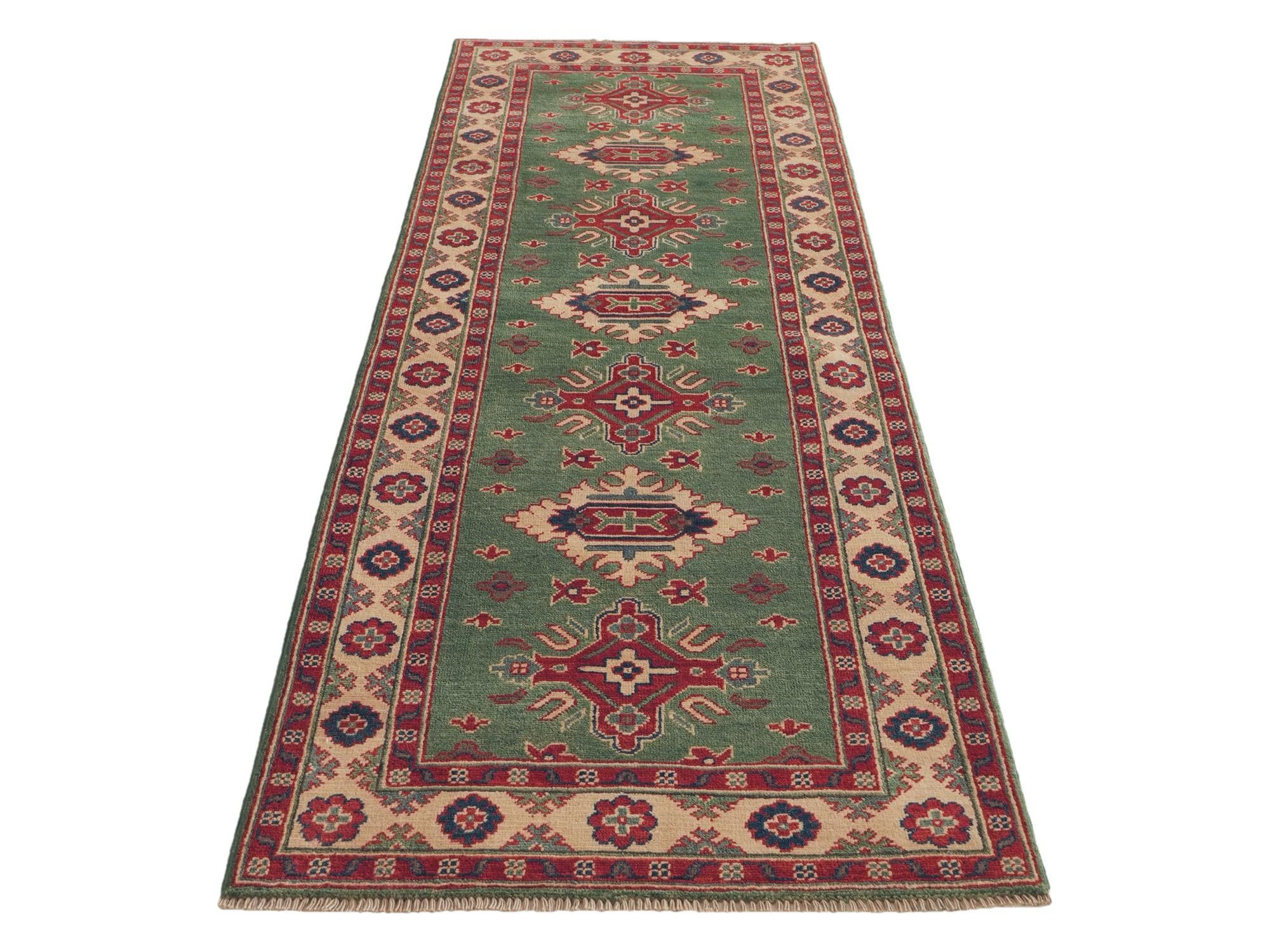 Detail image 5 of 11: 2' 10 x 8' 2 Hand Knotted Kazak Runner Rug
