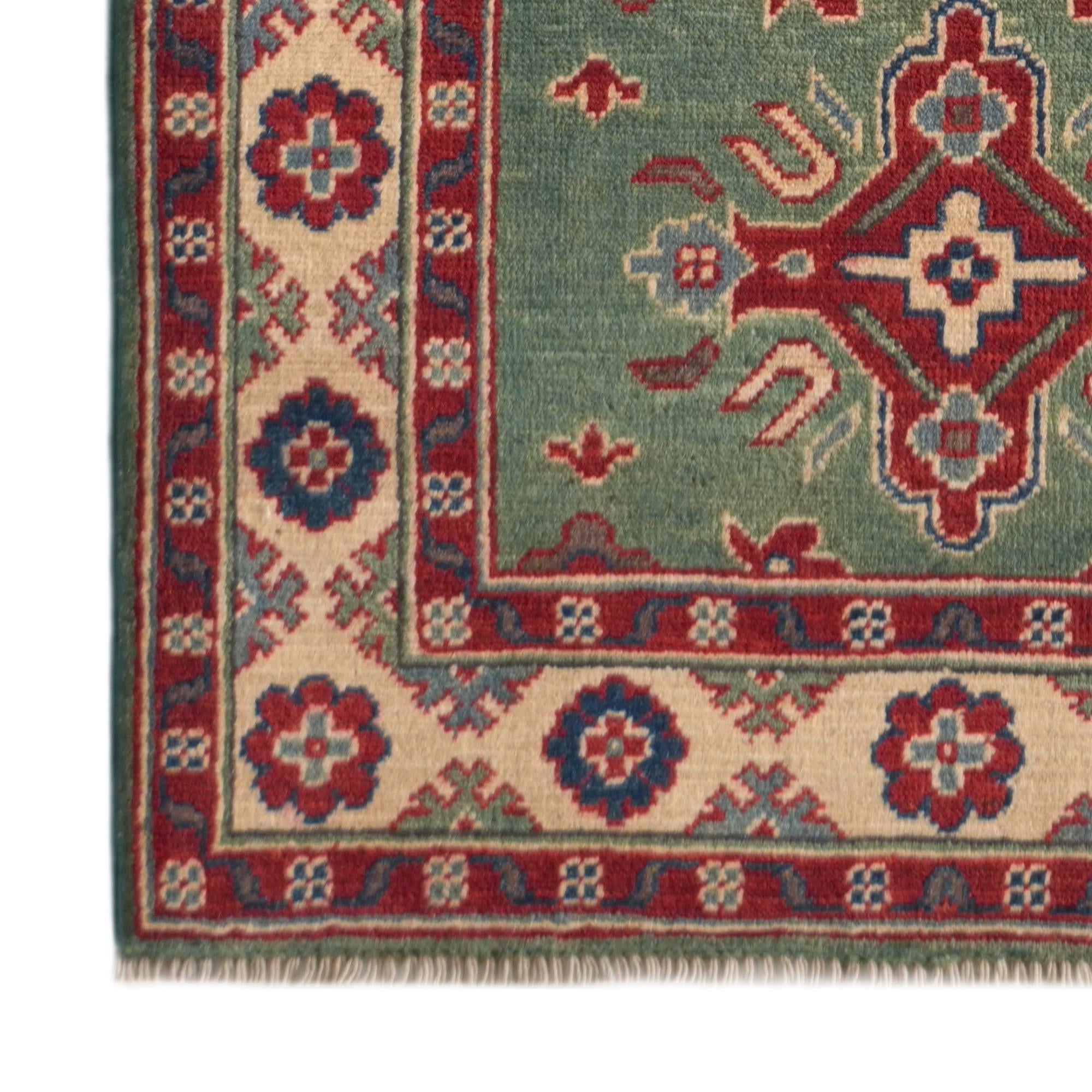 Detail image 7 of 11: 2' 10 x 8' 2 Hand Knotted Kazak Runner Rug
