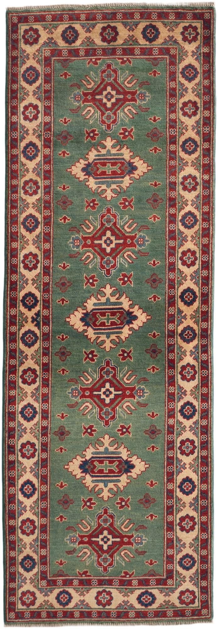 Detail image 2 of 11: 2' 10 x 8' 2 Hand Knotted Kazak Runner Rug