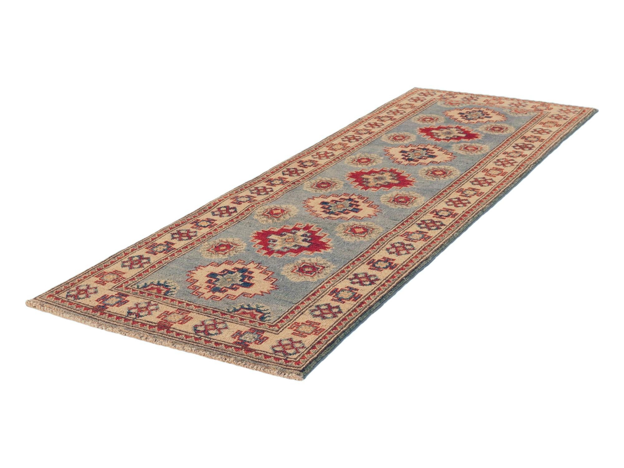 2' 2 x 6' 4 Hand Knotted Kazak Runner Rug