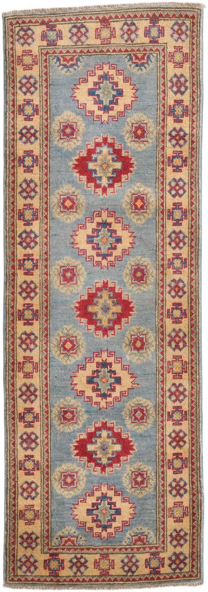 2' 2 x 6' 4 Hand Knotted Kazak Runner Rug