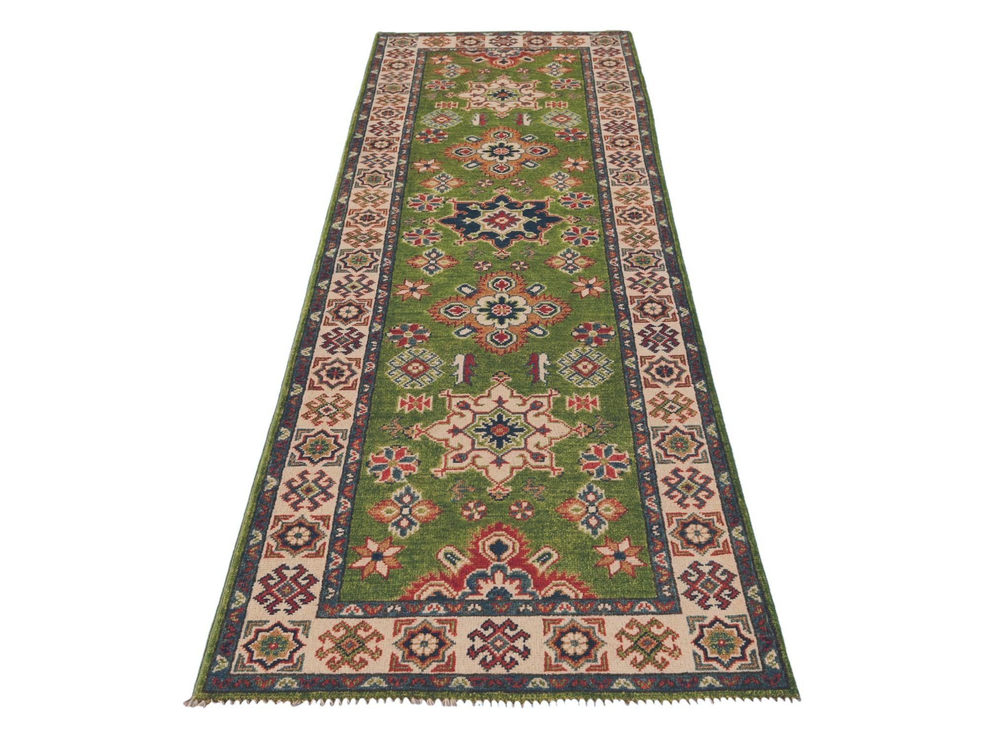 2' 6 x 8' 2 Hand Knotted Kazak Runner Rug