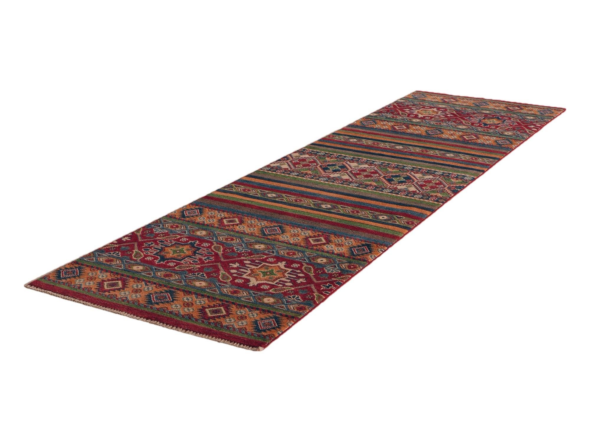 80cm x 295cm Hand Knotted Kazak Runner Rug
