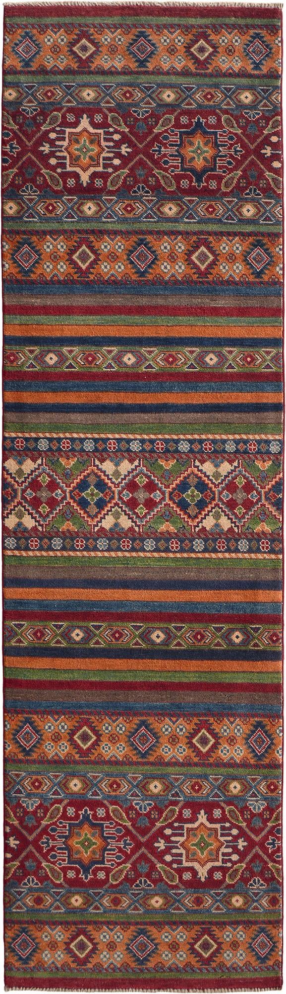 80cm x 295cm Hand Knotted Kazak Runner Rug