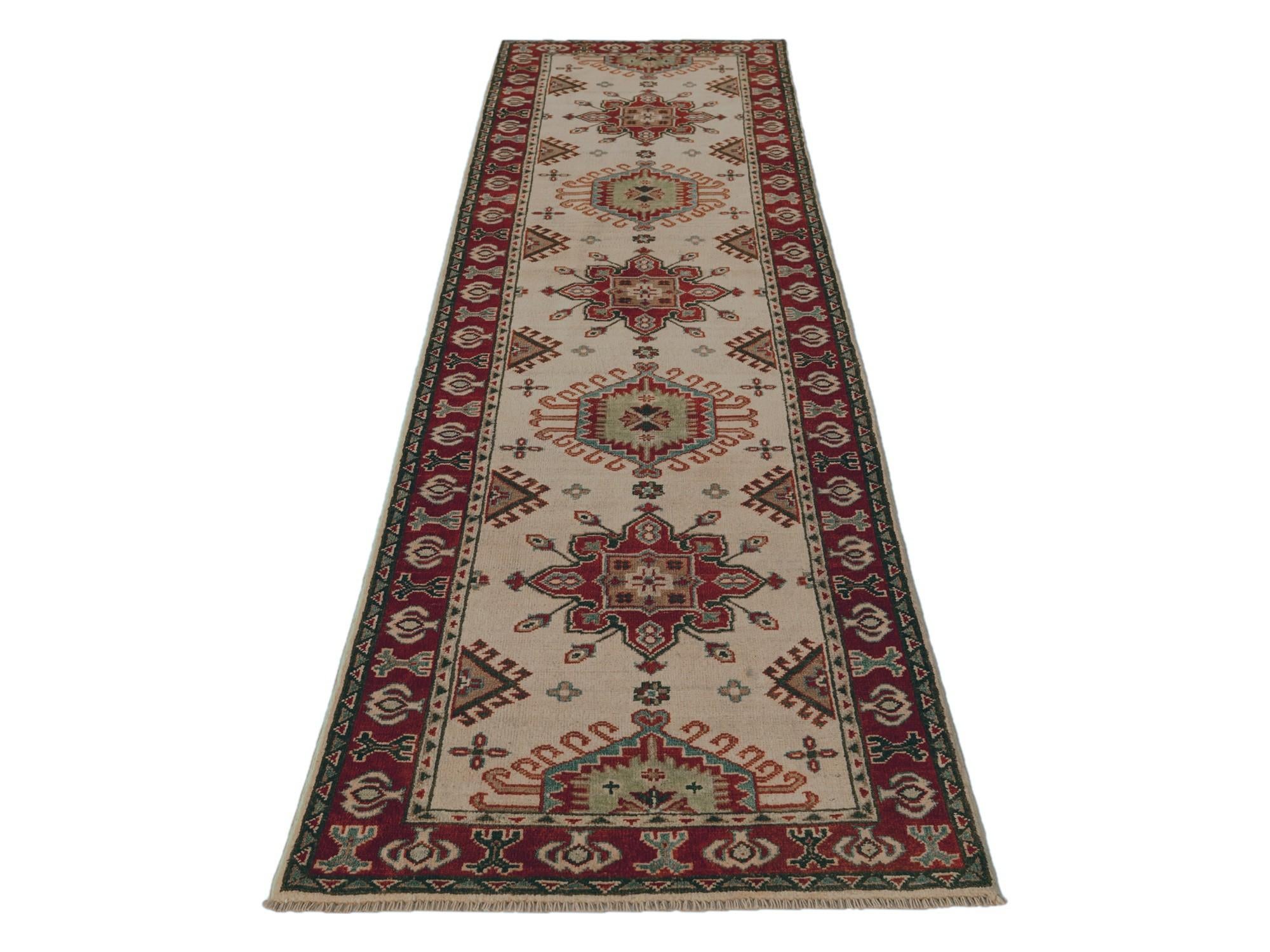 2' 6 x 9' 6 Hand Knotted Kazak Runner Rug