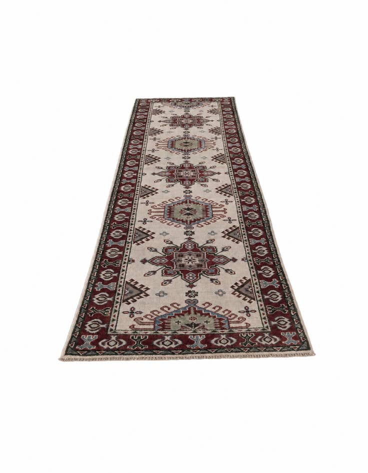 Detail image of 2' 6 x 9' 6 Hand Knotted Kazak Runner Rug