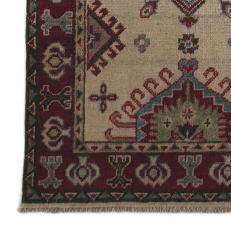 Detail image of 2' 6 x 9' 6 Hand Knotted Kazak Runner Rug