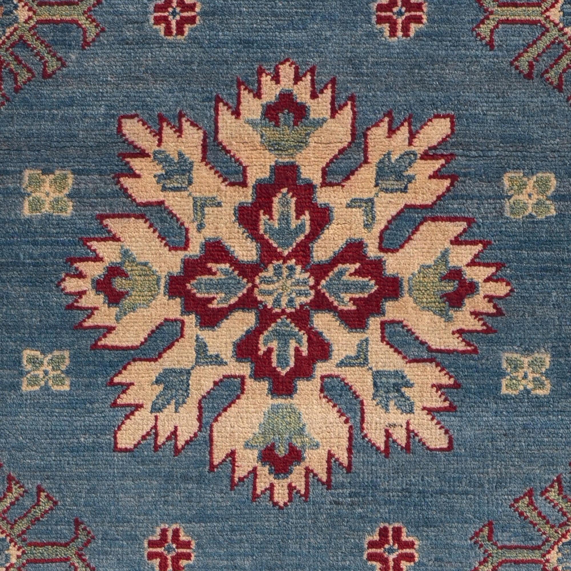 80cm x 240cm Hand Knotted Kazak Runner Rug
