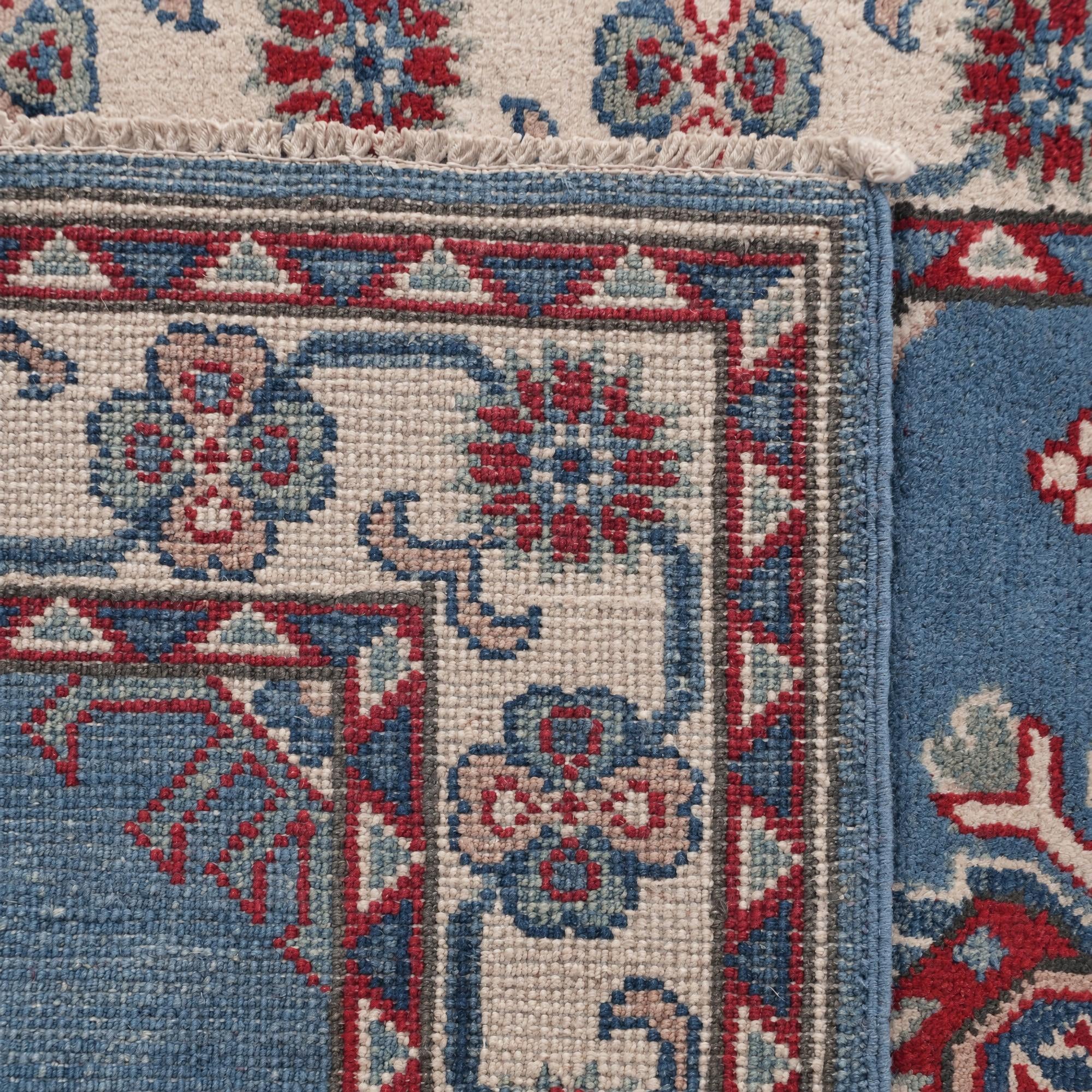 80cm x 240cm Hand Knotted Kazak Runner Rug