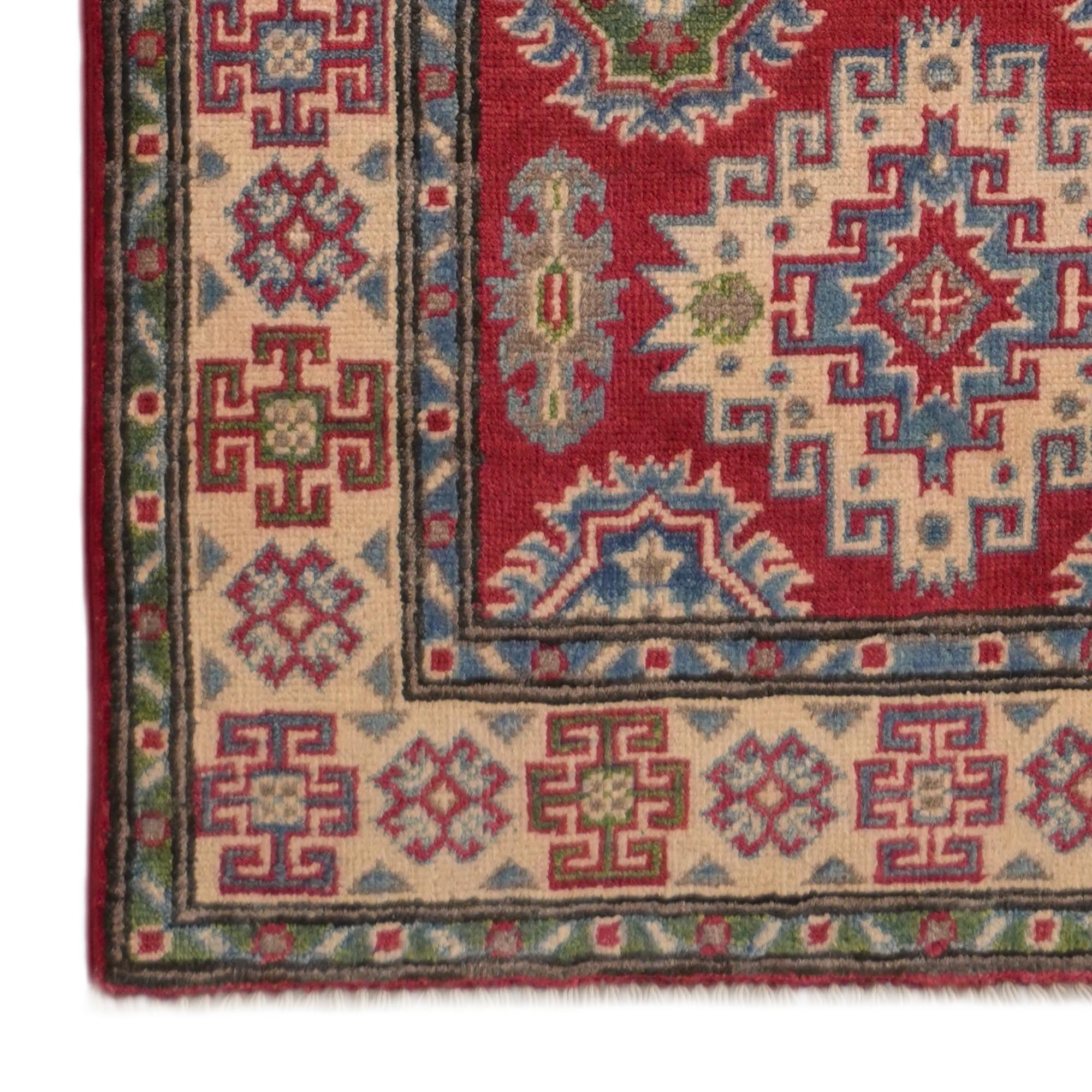 2' 8 x 9' 10 Hand Knotted Kazak Runner Rug