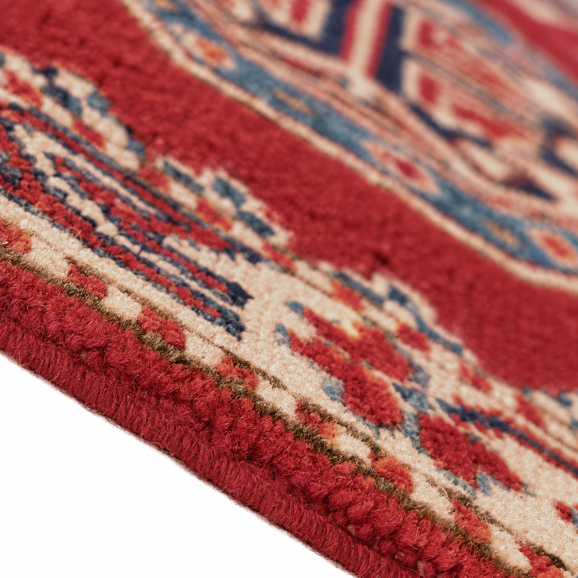 65cm x 170cm Hand Knotted Kazak Runner Rug