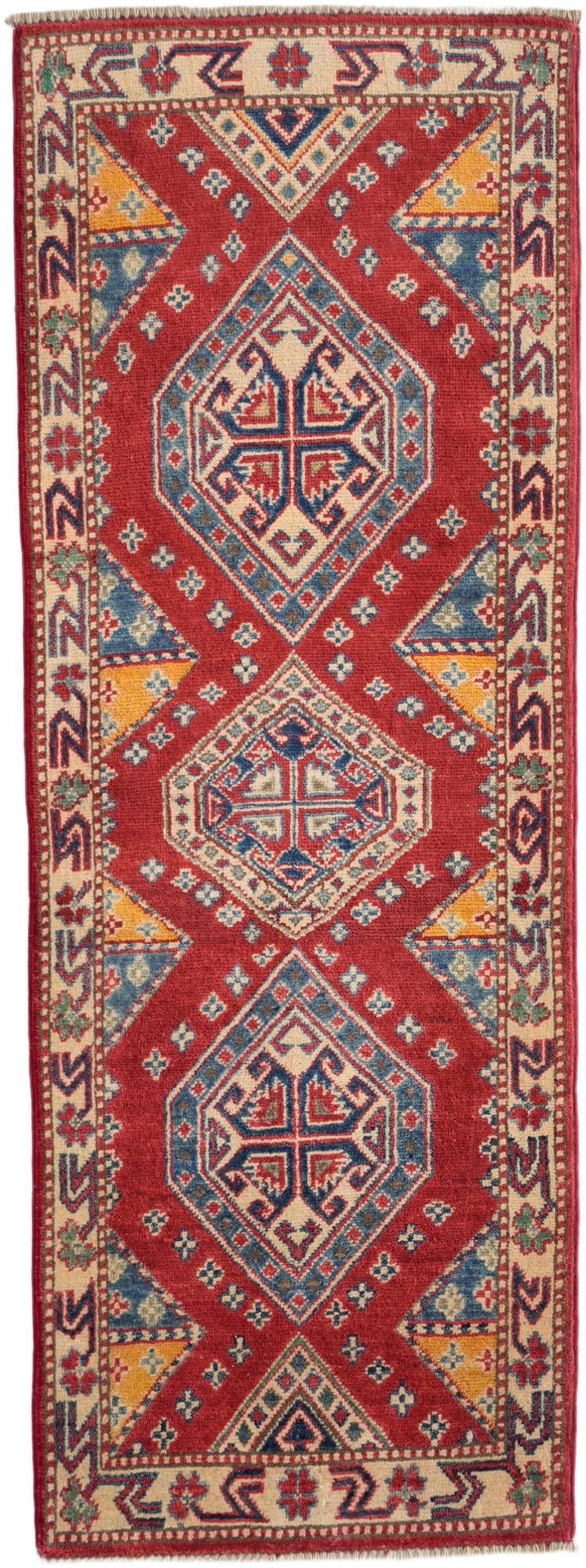 2' 1 x 5' 7 Hand Knotted Kazak Runner Rug