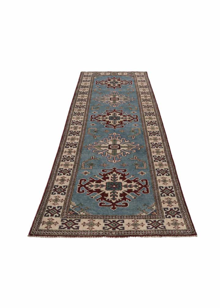 2' 10 x 9' 7 Hand Knotted Kazak Runner Rug