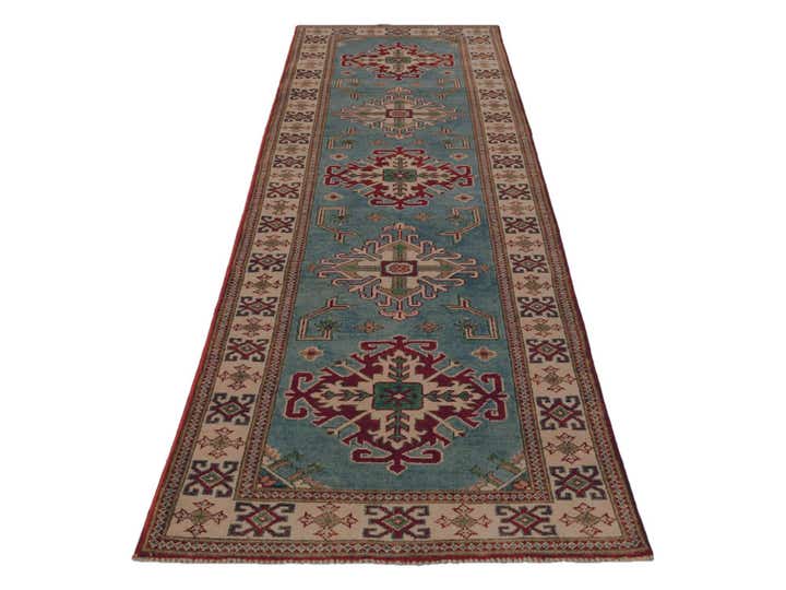 2' 10 x 9' 7 Hand Knotted Kazak Runner Rug