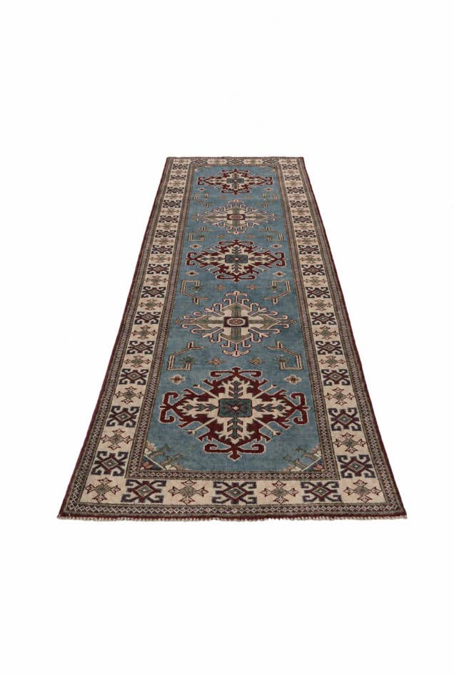 Detail image of 2' 10 x 9' 7 Hand Knotted Kazak Runner Rug