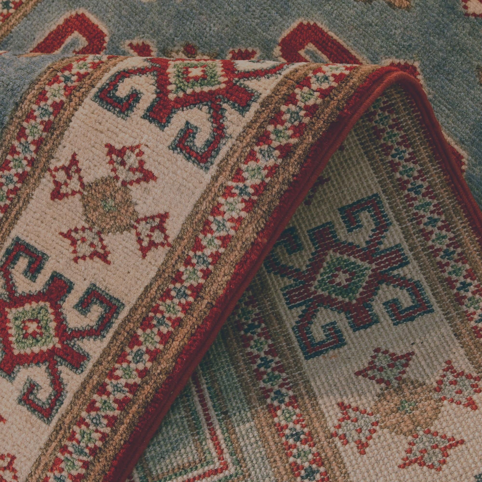 2' 10 x 9' 7 Hand Knotted Kazak Runner Rug
