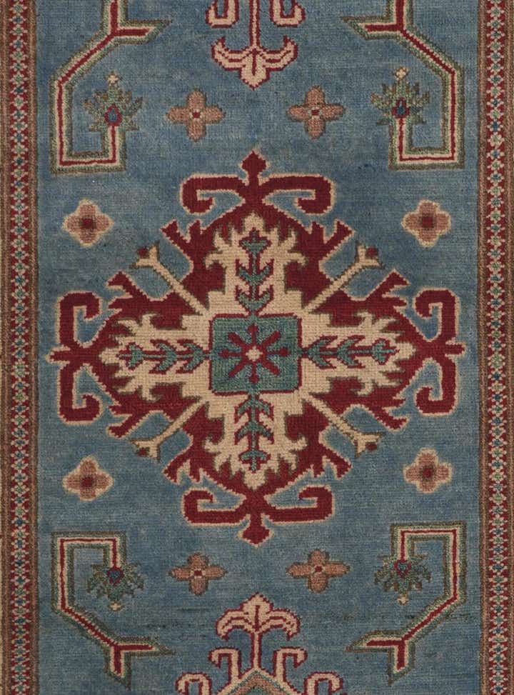 2' 10 x 9' 7 Hand Knotted Kazak Runner Rug