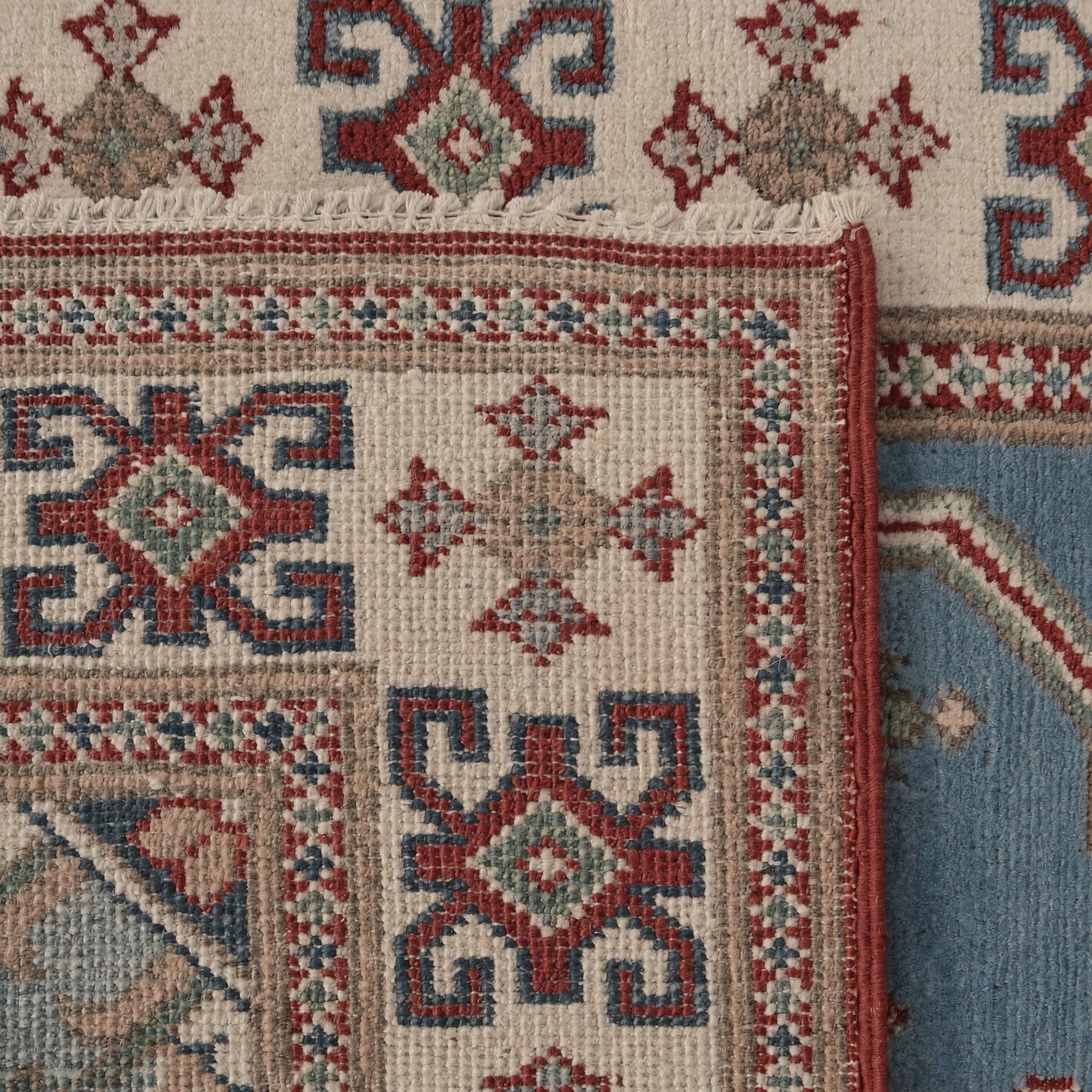 2' 10 x 9' 7 Hand Knotted Kazak Runner Rug