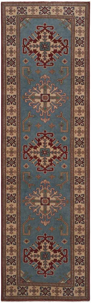 2' 10 x 9' 7 Hand Knotted Kazak Runner Rug