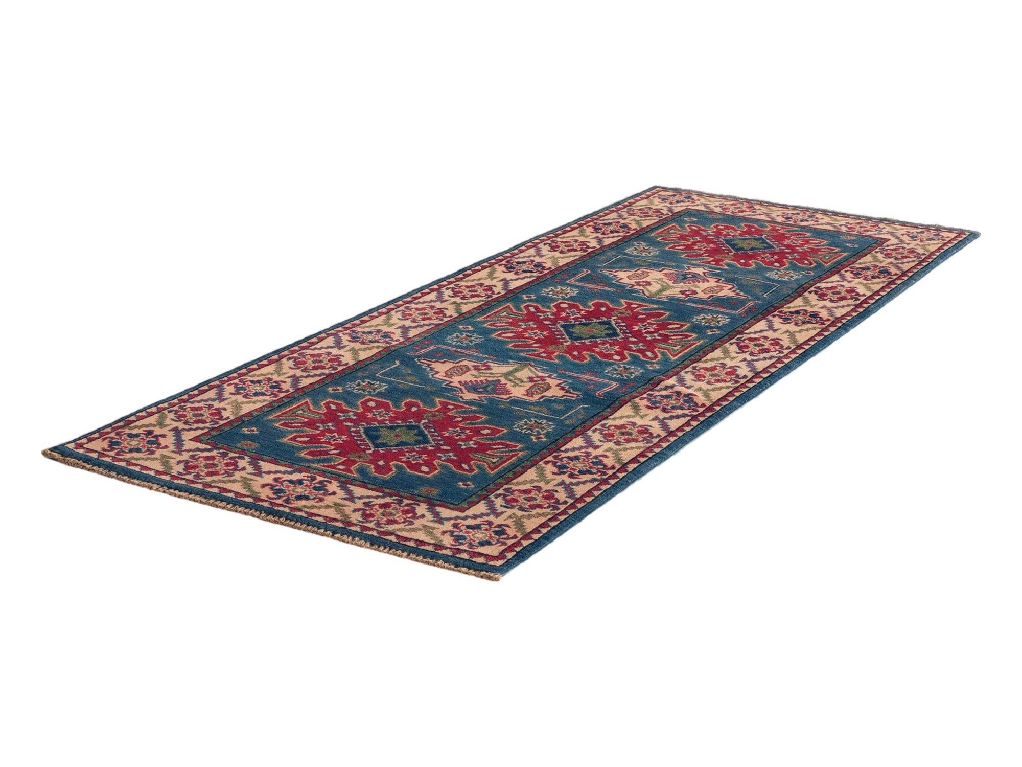 80cm x 200cm anudado a mano Kazak Alfombra Pasillera
