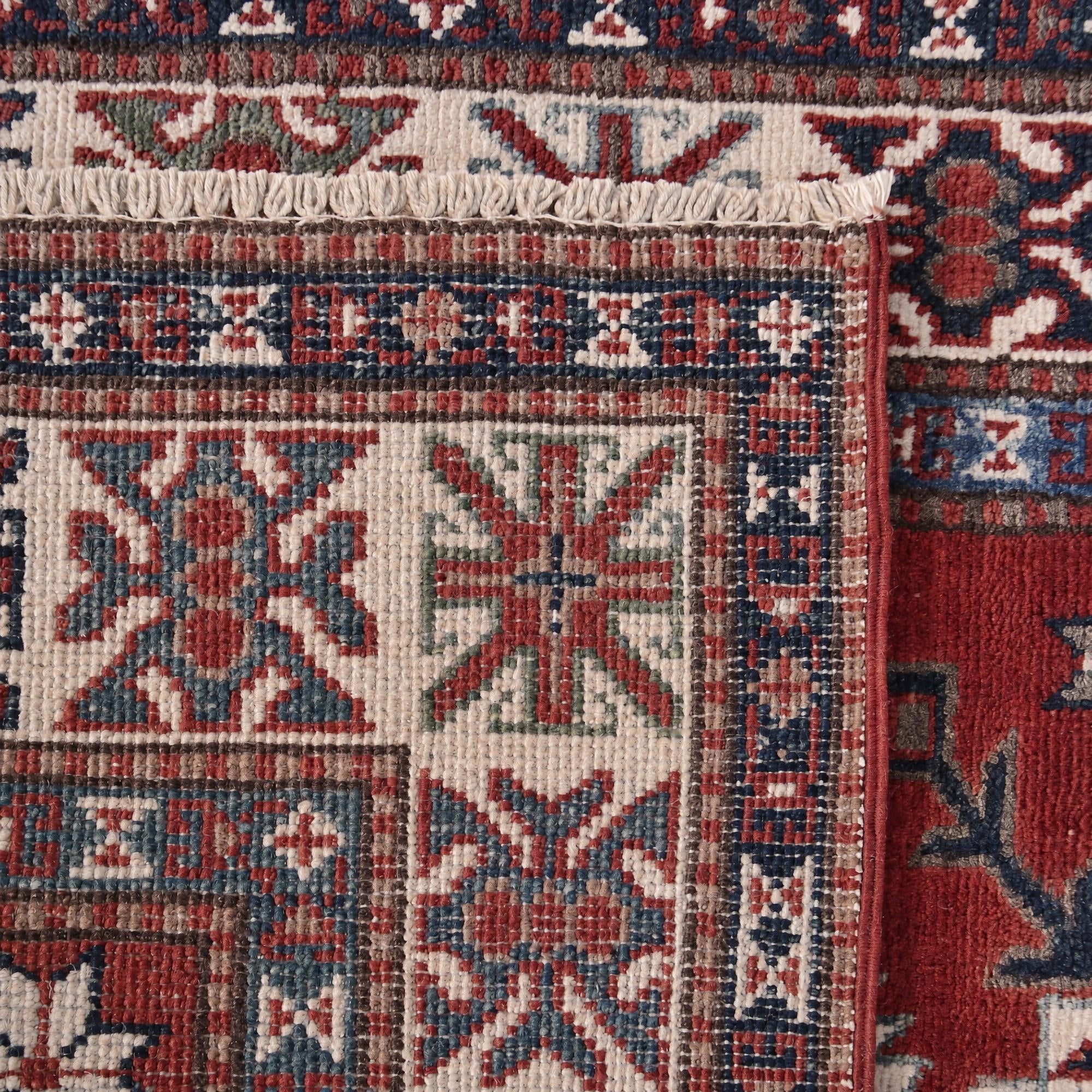 80cm x 305cm anudado a mano Kazak Alfombra Pasillera