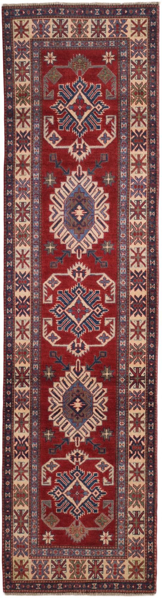 2' 8 x 9' 11 Hand Knotted Kazak Runner Rug