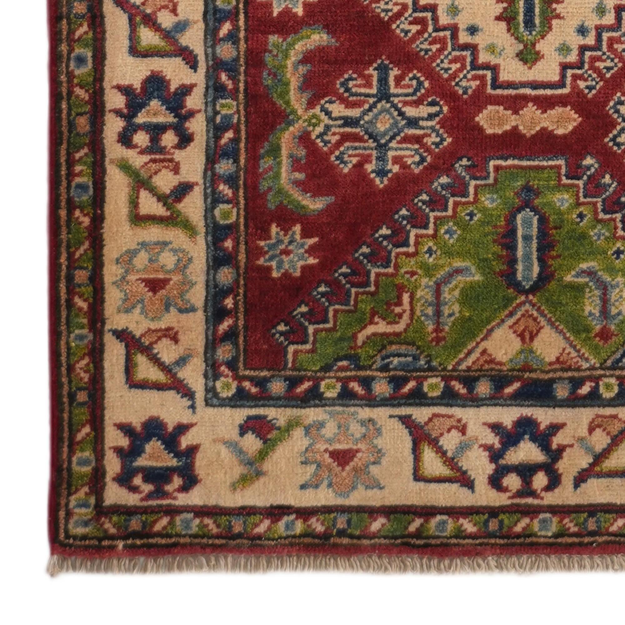 2' 7 x 10' 2 Hand Knotted Kazak Runner Rug