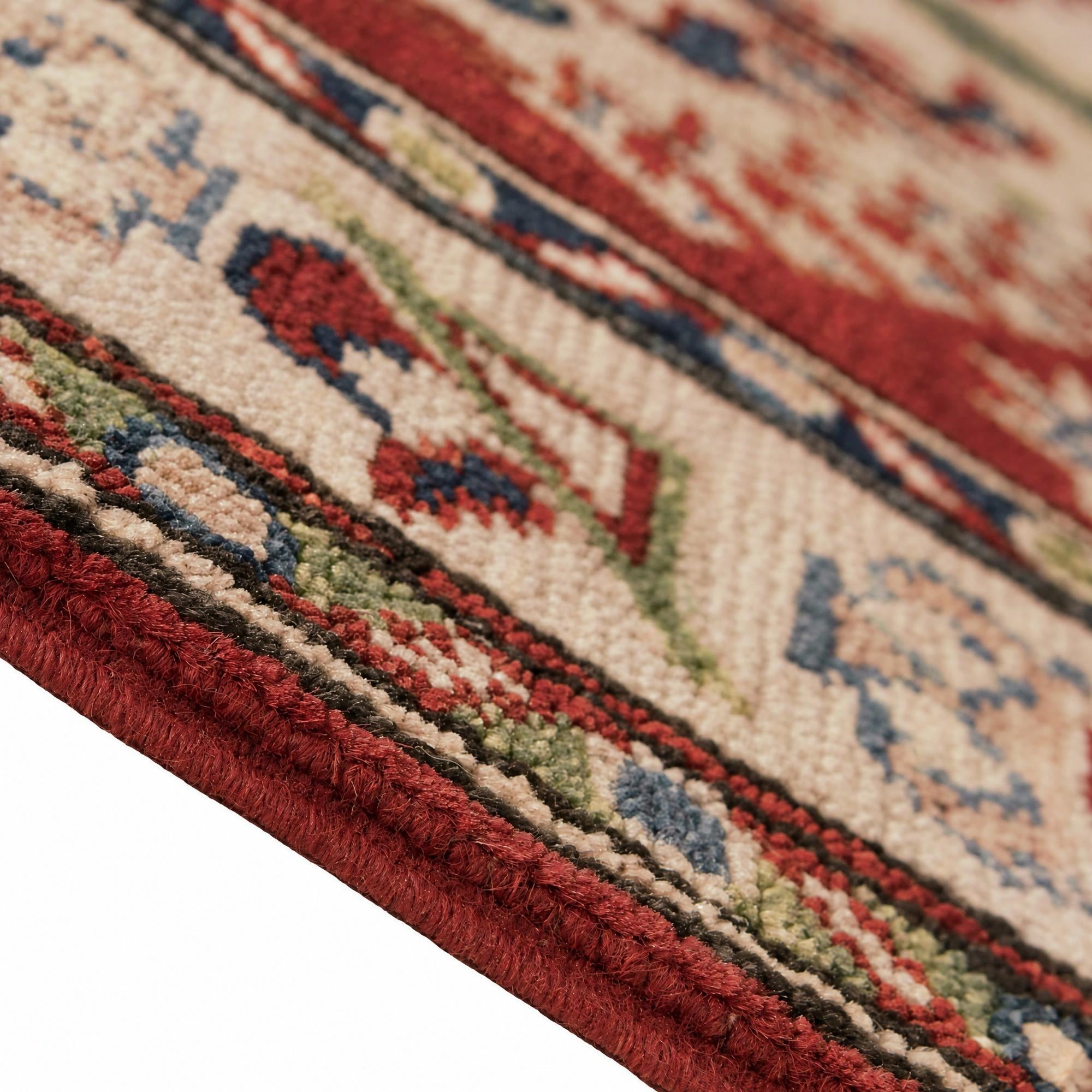 80cm x 310cm Hand Knotted Kazak Runner Rug