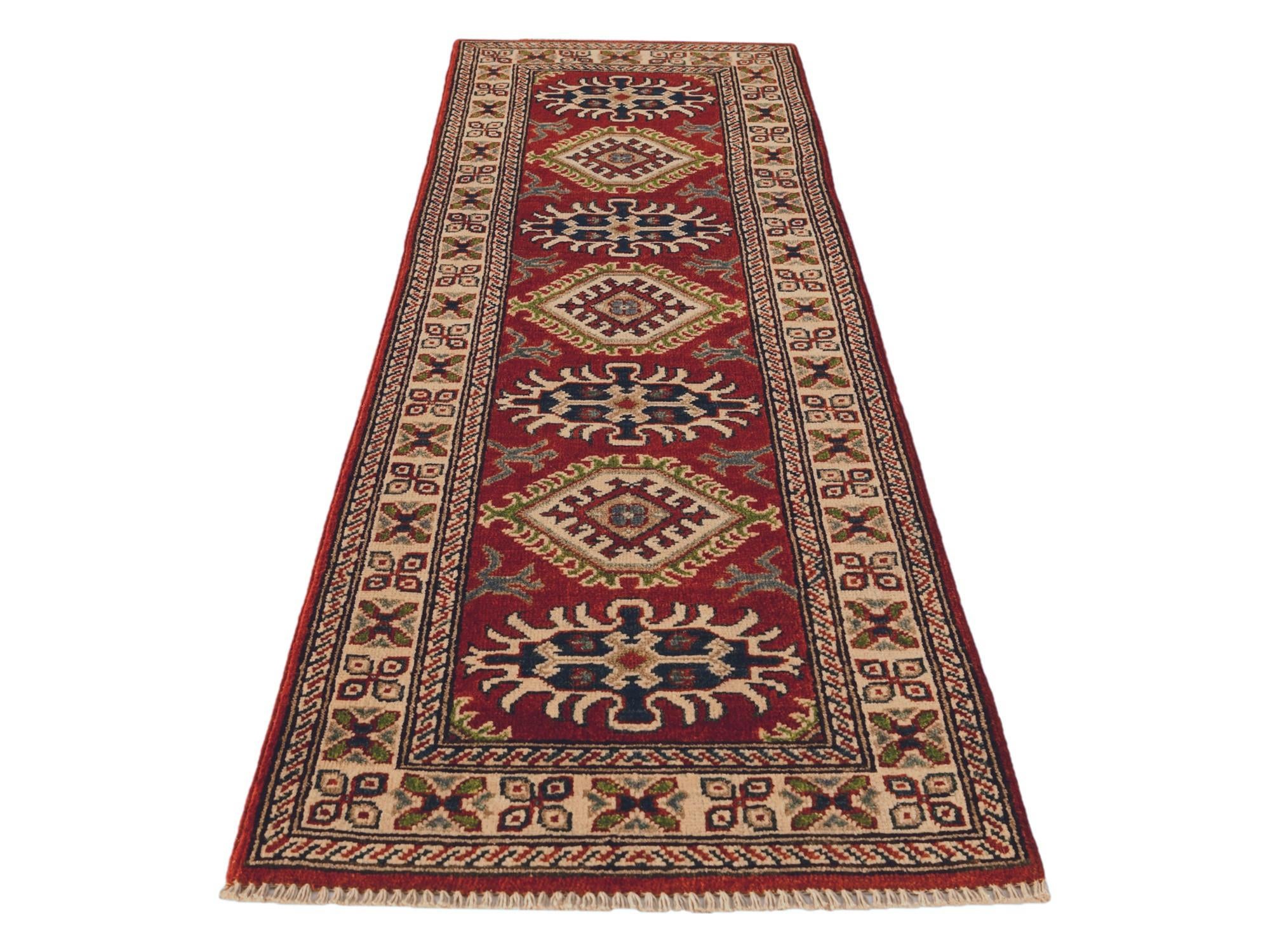 2' x 6' Hand Knotted Kazak Runner Rug