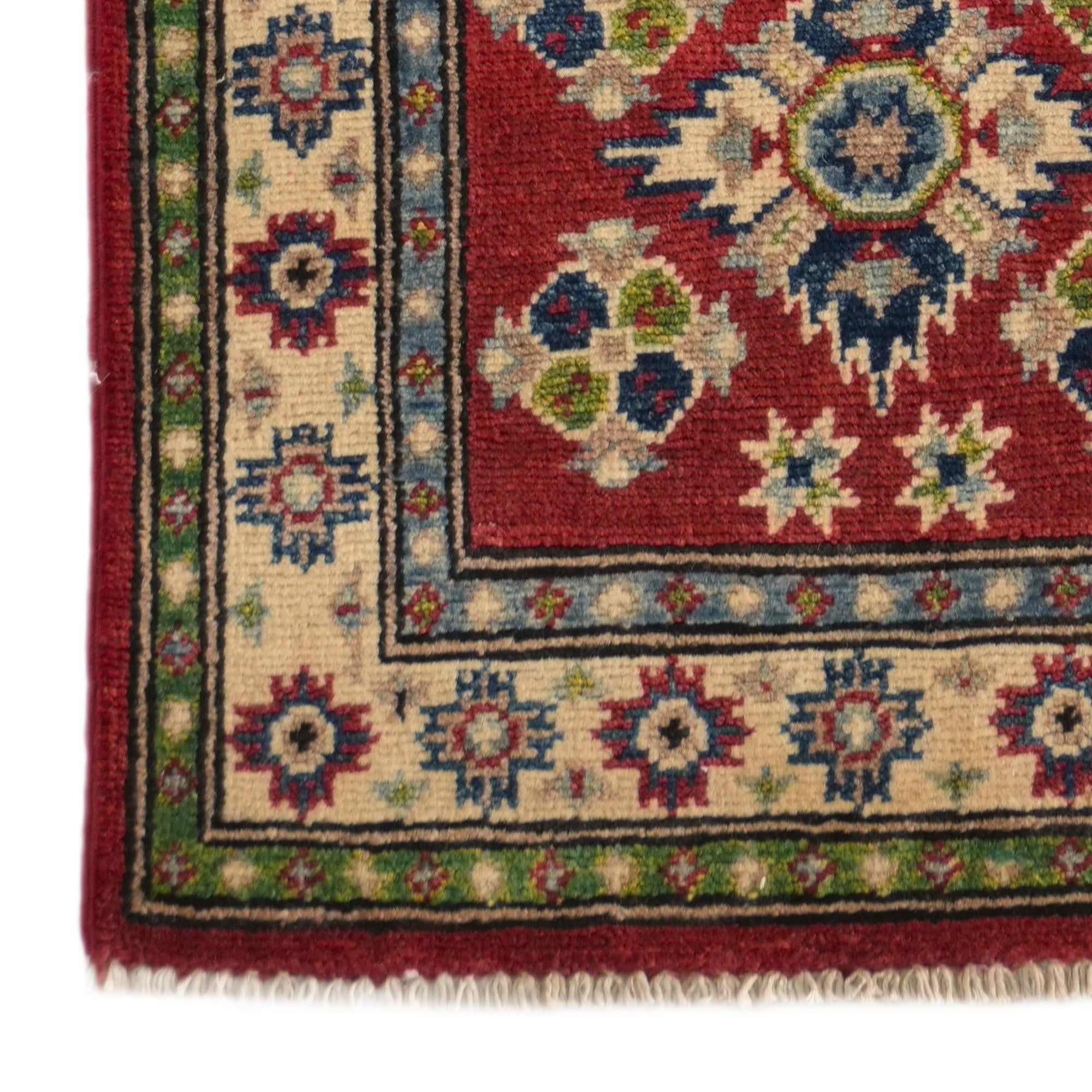 2' x 5' 11 Hand Knotted Kazak Runner Rug