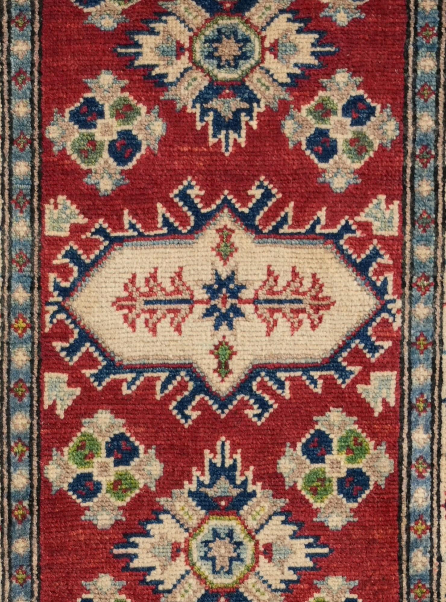 2' x 5' 11 Hand Knotted Kazak Runner Rug