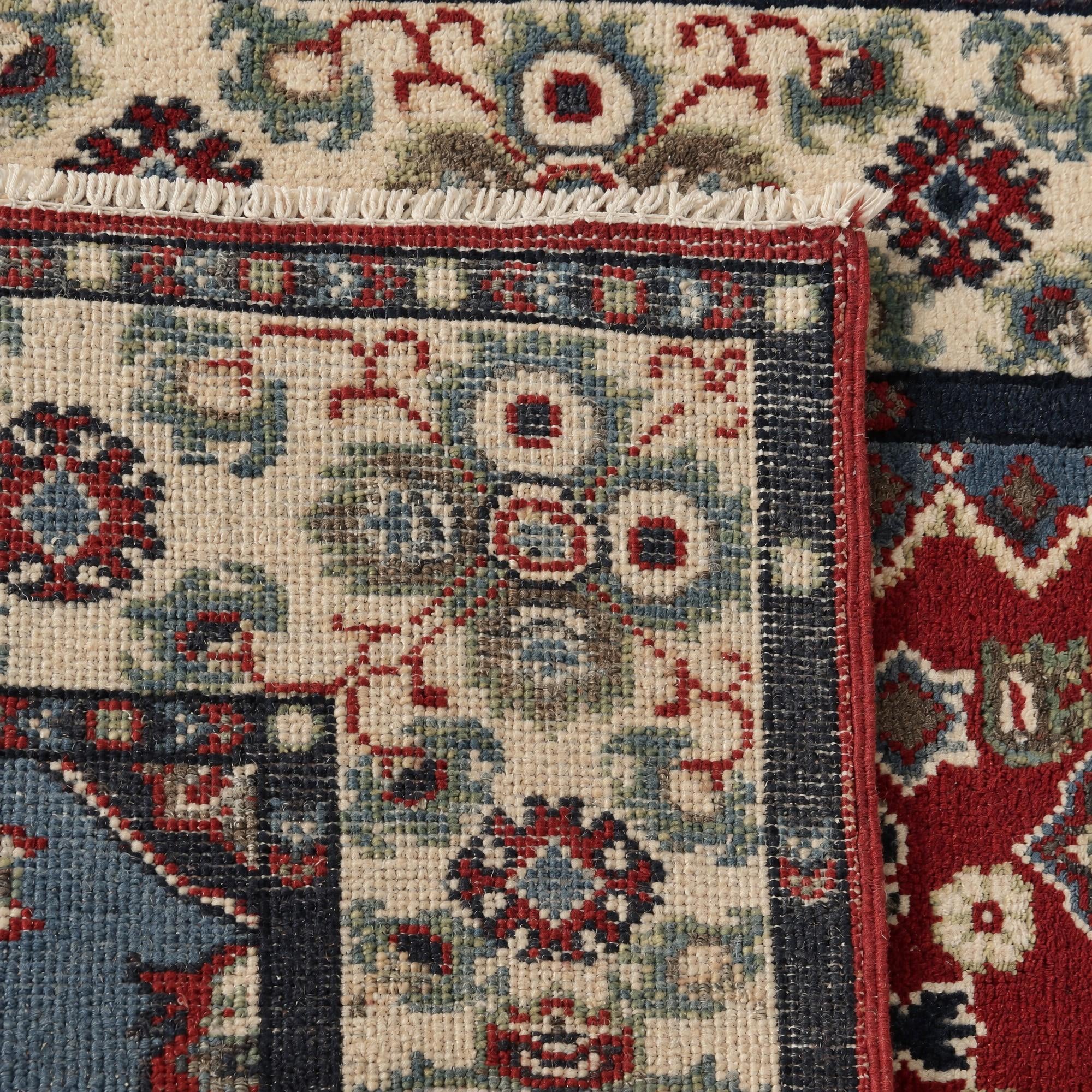 2' 8 x 9' 10 Hand Knotted Kazak Runner Rug