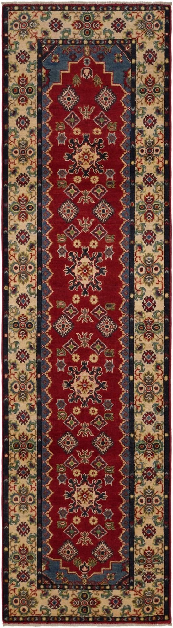 2' 8 x 9' 10 Hand Knotted Kazak Runner Rug