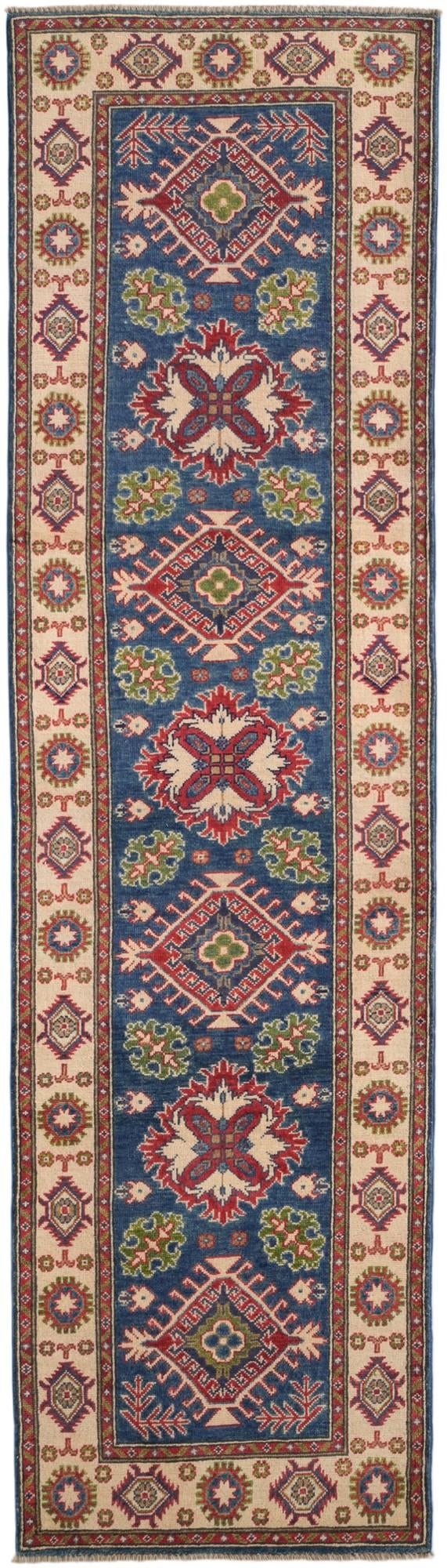 2' 8 x 9' 5 Hand Knotted Kazak Runner Rug