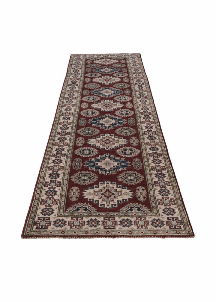 2' 11 x 9' 9 Hand Knotted Kazak Runner Rug