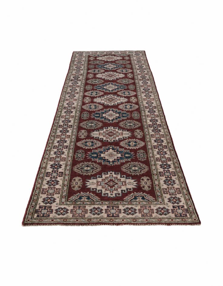 Detail image of 2' 11 x 9' 9 Hand Knotted Kazak Runner Rug