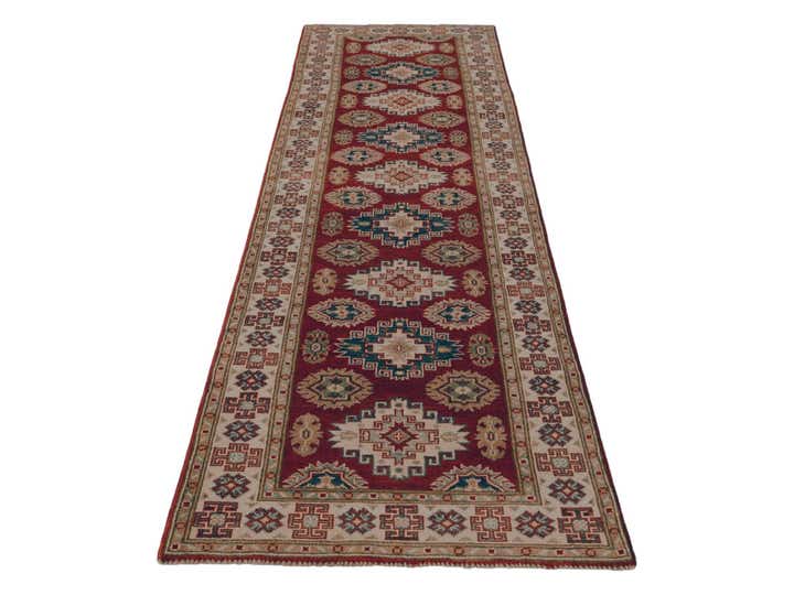 2' 11 x 9' 9 Hand Knotted Kazak Runner Rug