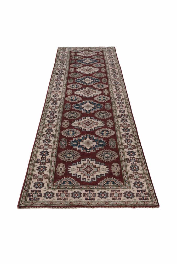 2' 11 x 9' 9 Hand Knotted Kazak Runner Rug