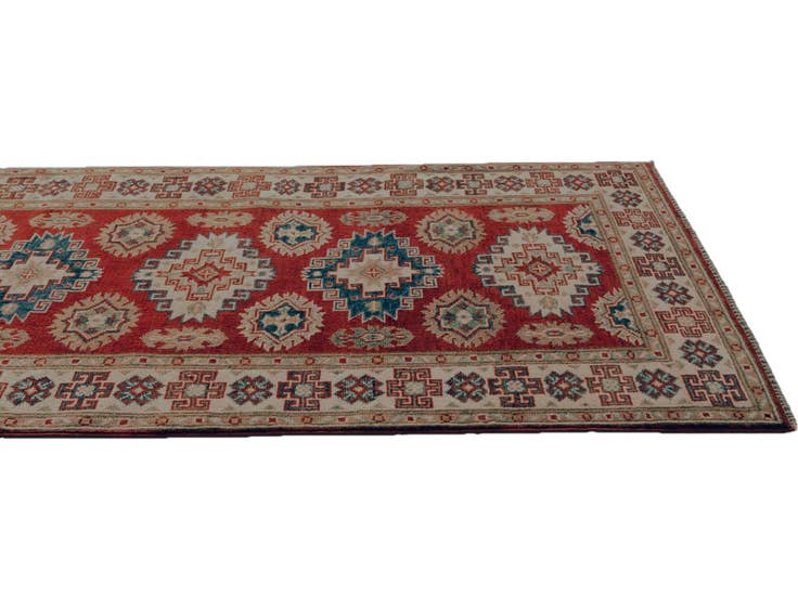 Detail image of 2' 11 x 9' 9 Hand Knotted Kazak Runner Rug