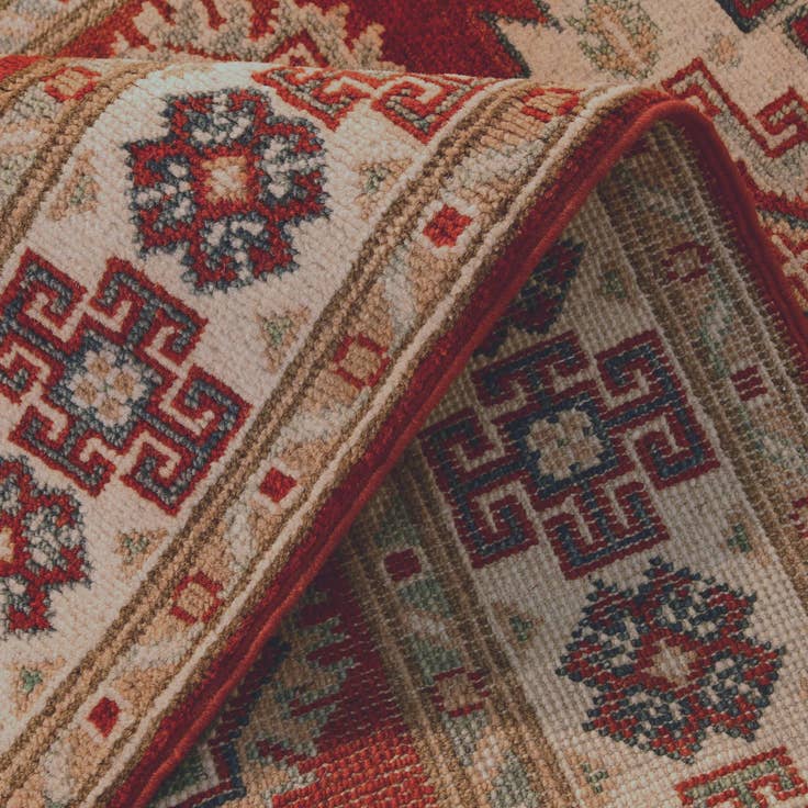 Detail image of 2' 11 x 9' 9 Hand Knotted Kazak Runner Rug